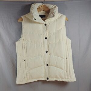 M. Julian Wilsons women's Puffer‎ Vest Duck Down & Waterfowl  Ivory Large